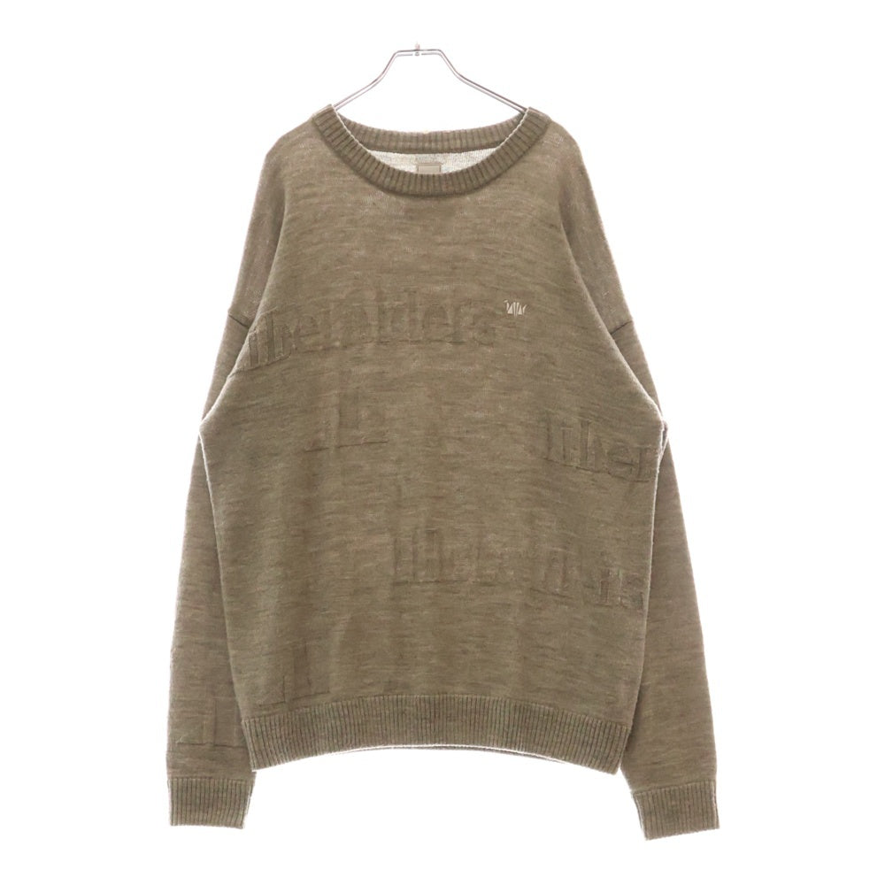 Liberaiders(リベレイダーズ) JACQUARD LOGO CREWNEC クルーネックニットセーター グレー 724022103