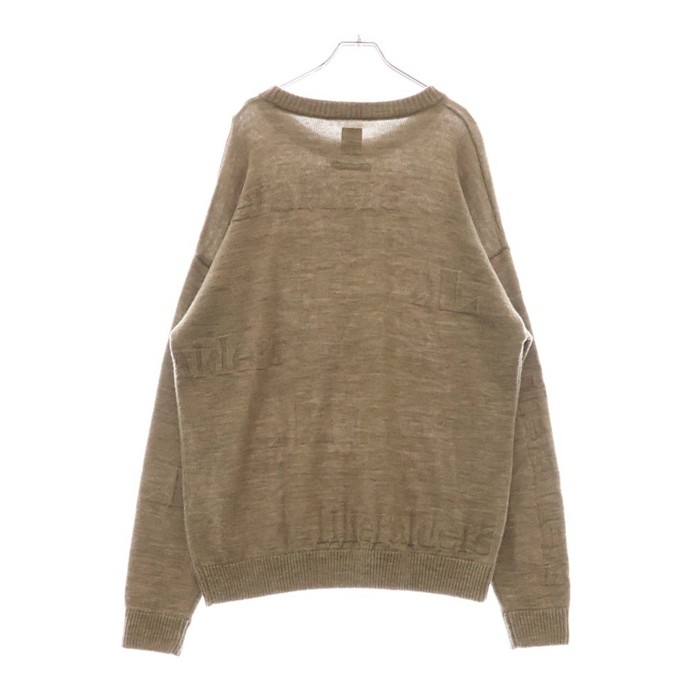 Liberaiders(リベレイダーズ) JACQUARD LOGO CREWNEC クルーネックニットセーター グレー 724022103