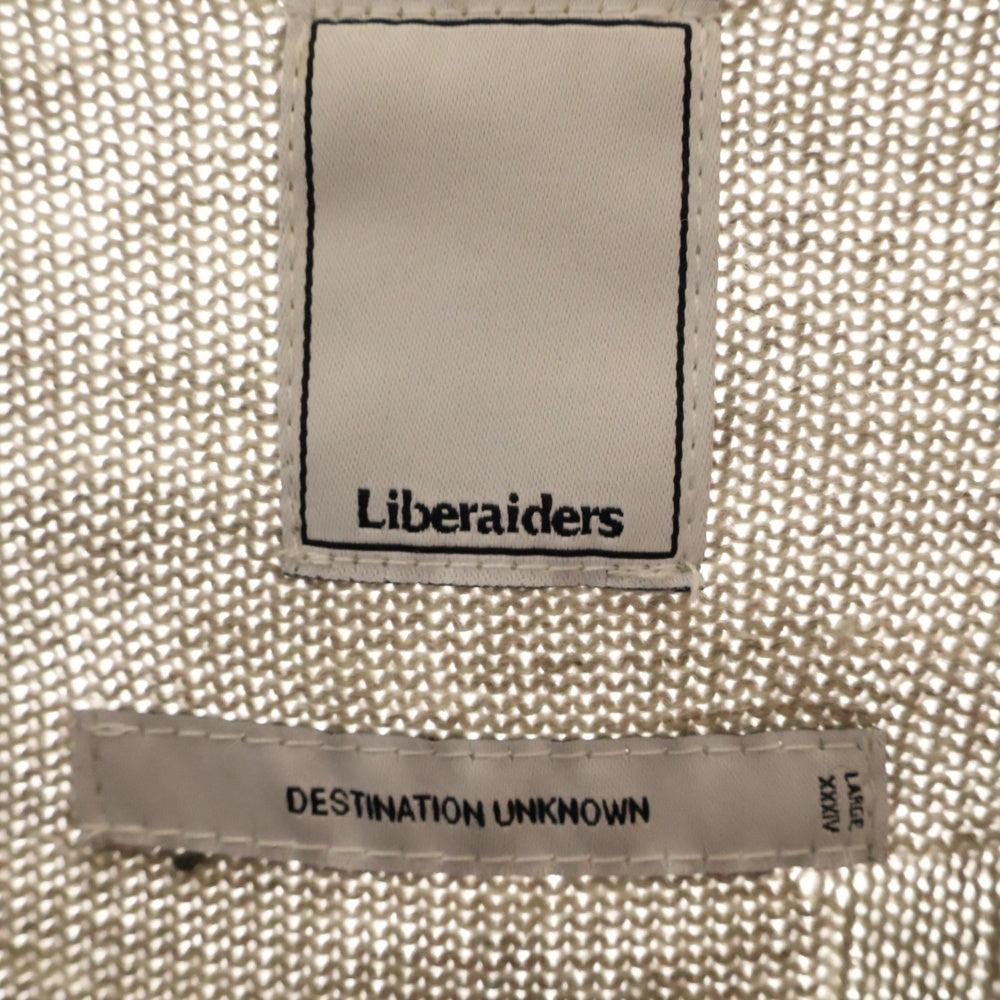 Liberaiders(リベレイダーズ) JACQUARD LOGO CREWNEC クルーネックニットセーター グレー 724022103