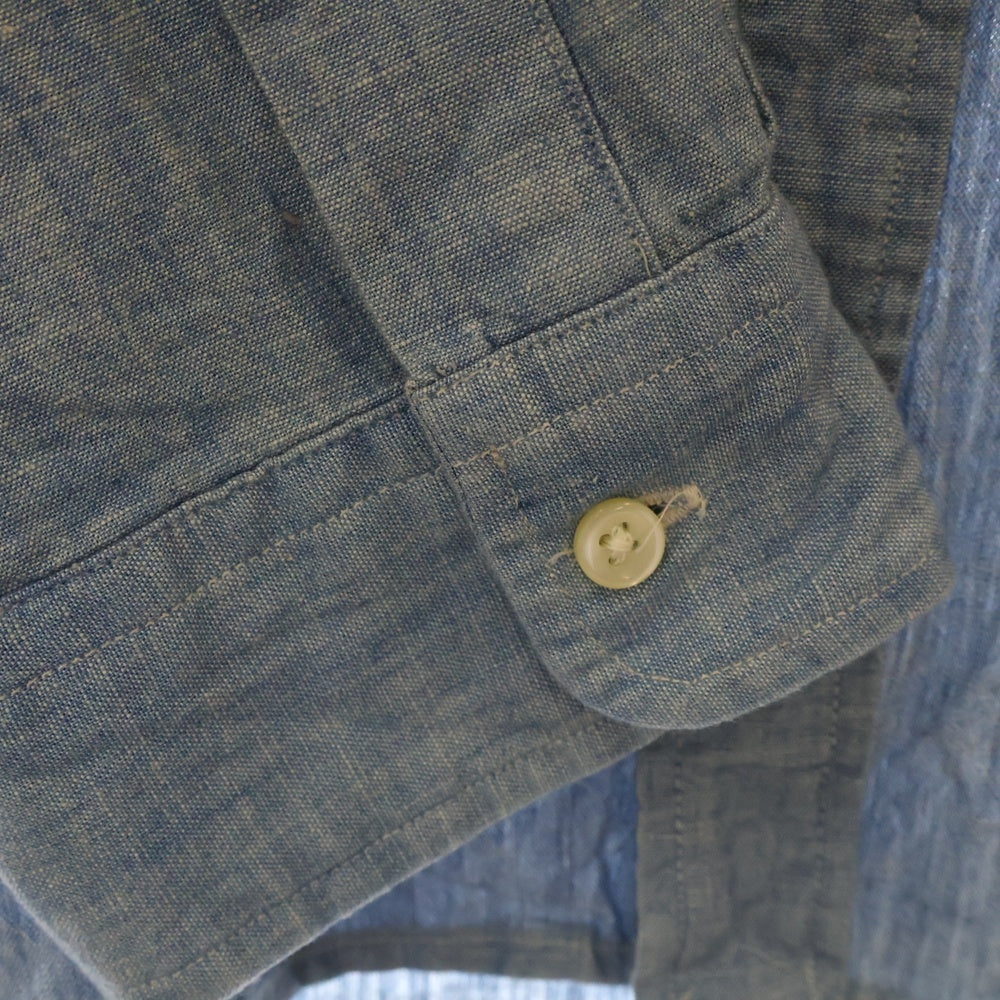POLO RALPH LAUREN(ポロラルフローレン) 胸刺繍ロゴ クラシックフィット 長袖シャツ インディゴ