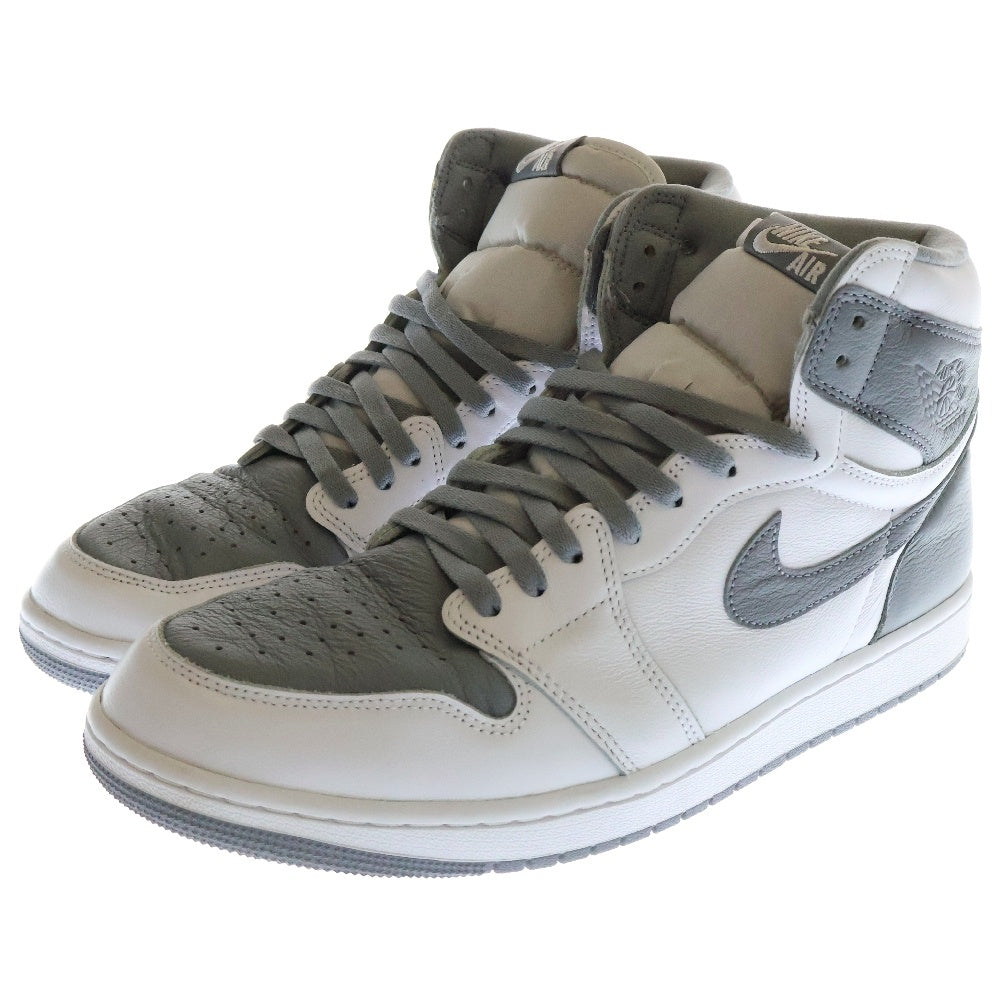 NIKE(ナイキ) AIR JORDAN 1 RETRO HIGH OG WHITE CEMENT 555088-037 エアジョーダン1 ホワイトセメント ハイカットスニーカー ホワイト/グレー US13/31cm