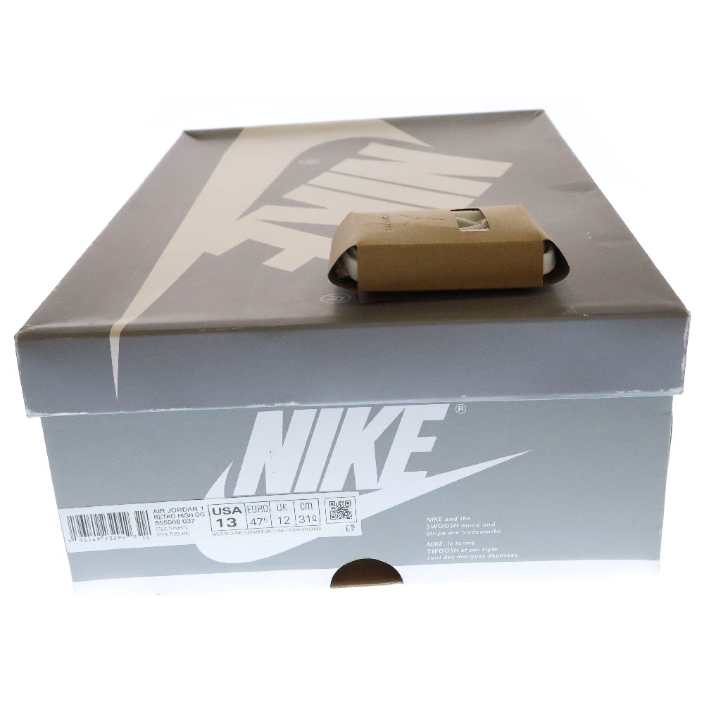 NIKE(ナイキ) AIR JORDAN 1 RETRO HIGH OG WHITE CEMENT 555088-037 エアジョーダン1 ホワイトセメント ハイカットスニーカー ホワイト/グレー US13/31cm