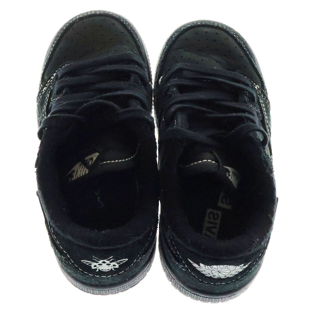 NIKE(ナイキ) ×Travis Scott PS Air Jordan 1 Low OG SP トラヴィススコット エアジョーダン1 ブラックファントム ローカットスニーカー キッズ DO5442-001 US8C/14cm