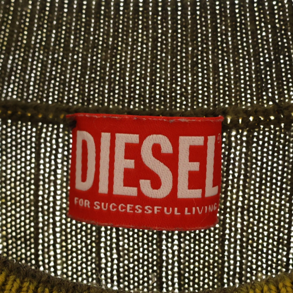 DIESEL(ディーゼル) K-ANDELERO CREWNECK KNIT SHIRT クルーネック ニットシャツ A09474 ONHAH 5KK イエロー
