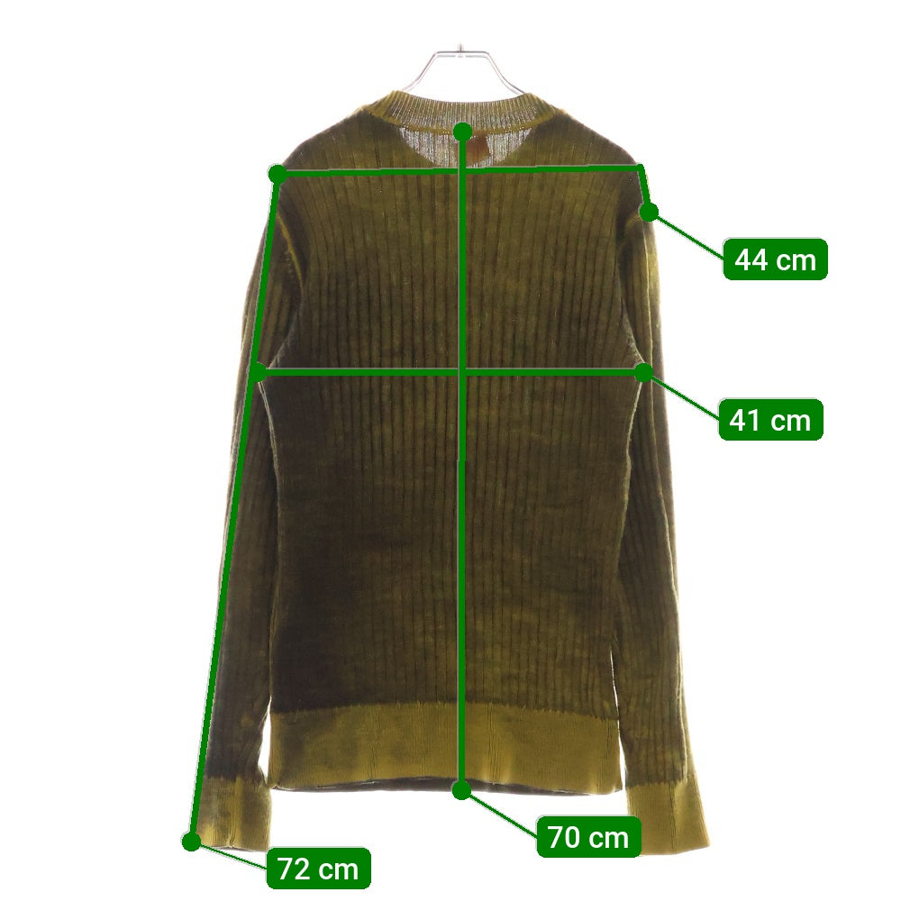 DIESEL(ディーゼル) K-ANDELERO CREWNECK KNIT SHIRT クルーネック ニットシャツ A09474 ONHAH 5KK イエロー