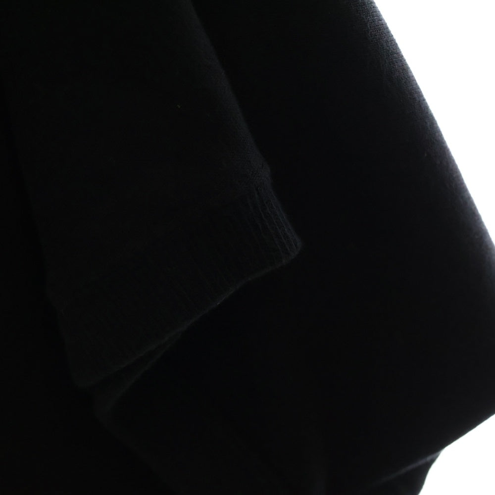 JUNYA WATANABE COMME des GARCONS(ジュンヤワタナベ コムデギャルソン) AD2011 ドルマンドレープワイド コットン ポリシアー切り替え Tシャツ 半袖カットソー レディース JI-T004 ブラック