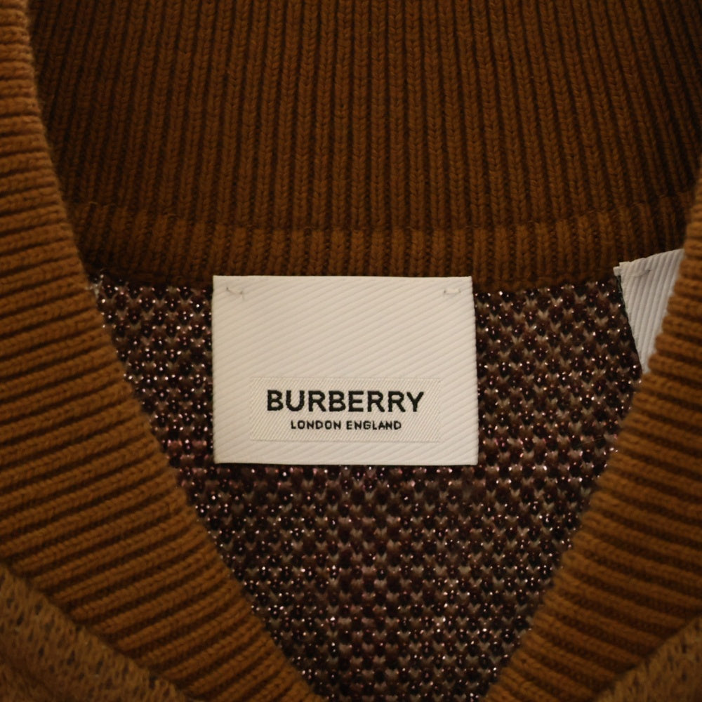 BURBERRY(バーバリー) ノバチェック カシミア ダブルジップアップブルゾン 8063641 ブラウン