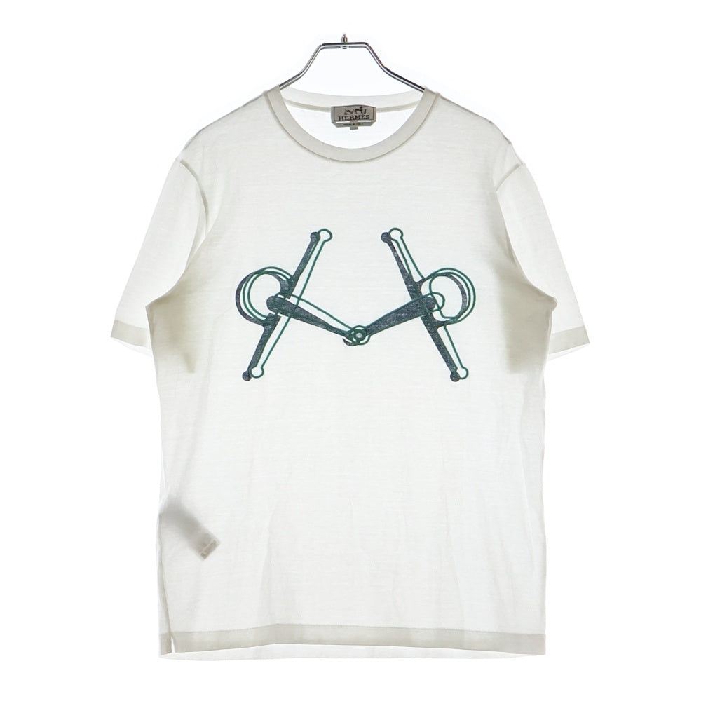 HERMES(エルメス) 19SS MPRIME PLACE MORS モールプラス クルーネック 半袖Tシャツ ホワイト
