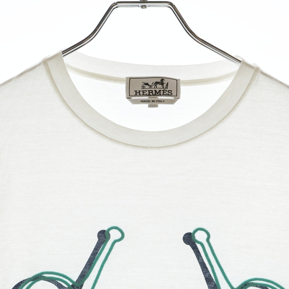 HERMES(エルメス) 19SS MPRIME PLACE MORS モールプラス クルーネック 半袖Tシャツ ホワイト