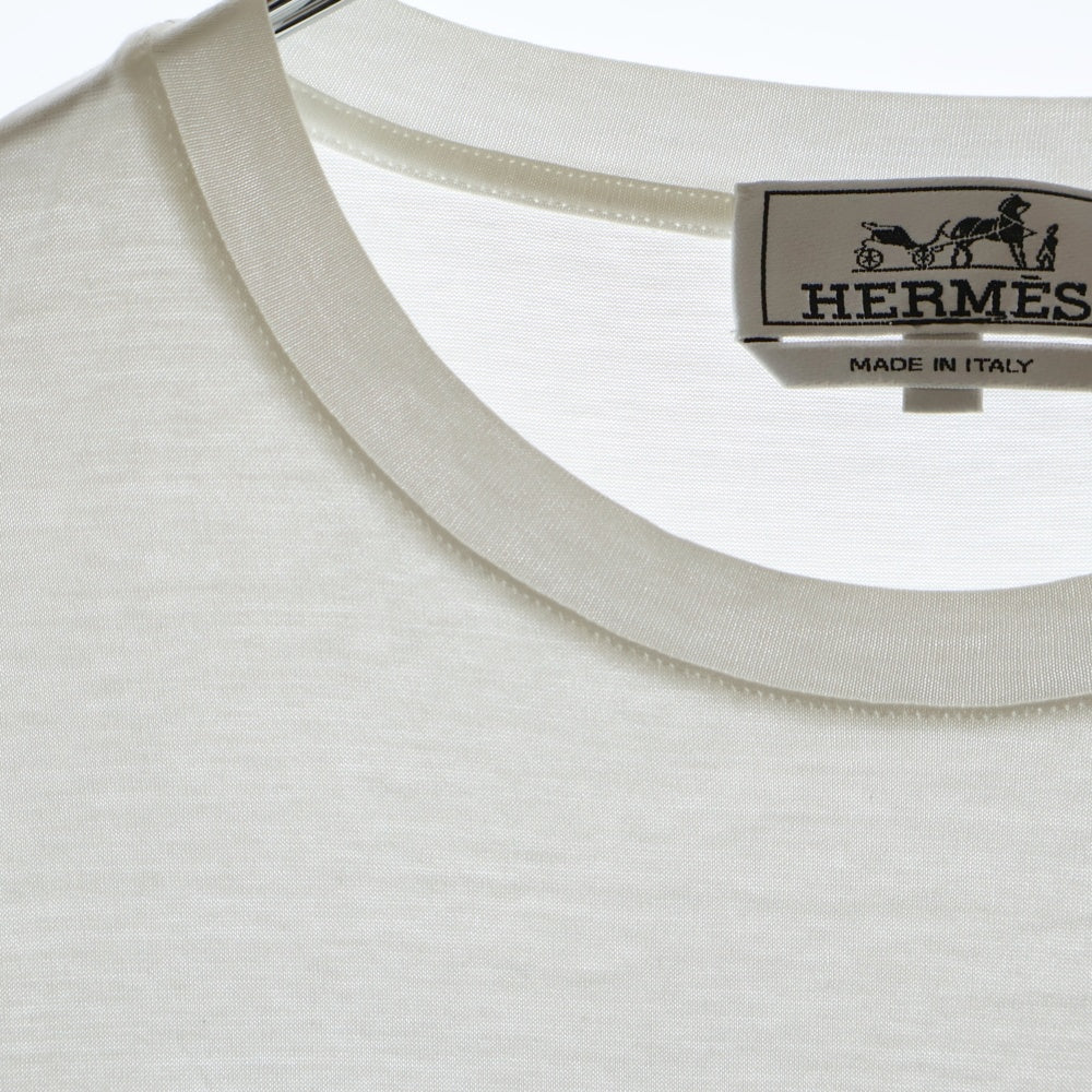 HERMES(エルメス) 19SS MPRIME PLACE MORS モールプラス クルーネック 半袖Tシャツ ホワイト