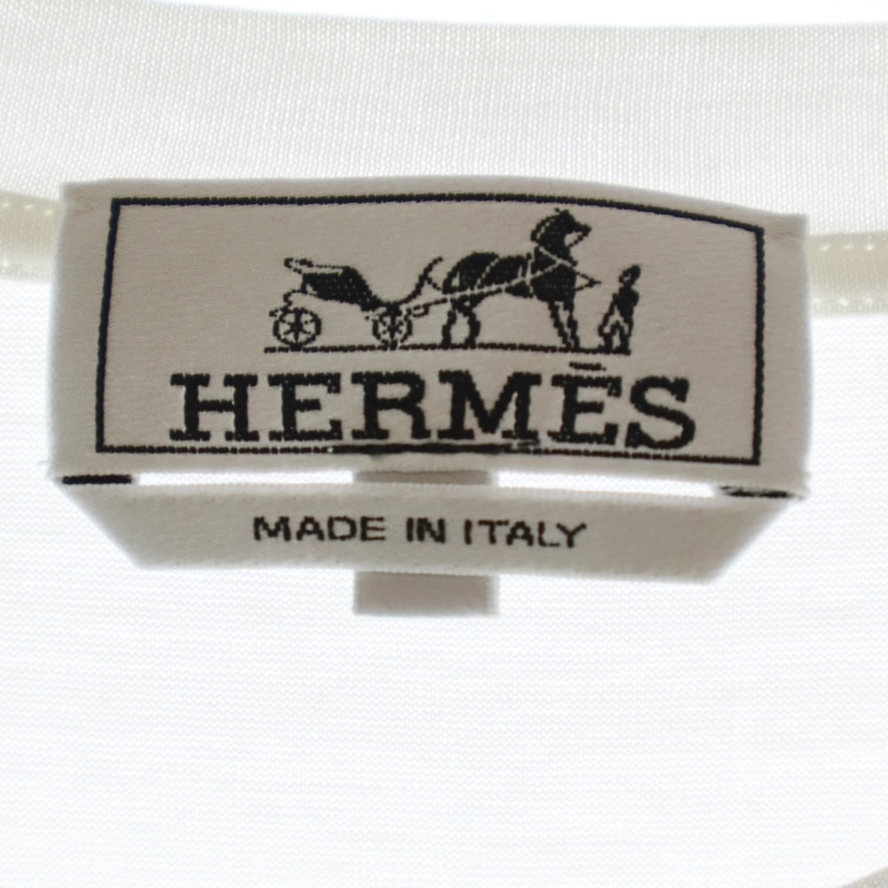 HERMES(エルメス) 19SS MPRIME PLACE MORS モールプラス クルーネック 半袖Tシャツ ホワイト