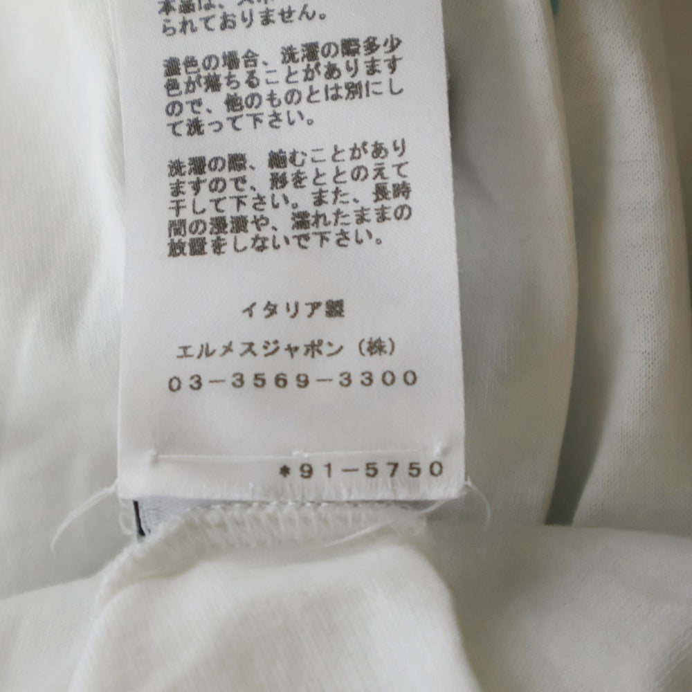 HERMES(エルメス) 19SS MPRIME PLACE MORS モールプラス クルーネック 半袖Tシャツ ホワイト