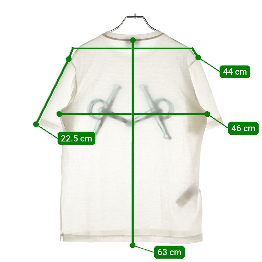 HERMES(エルメス) 19SS MPRIME PLACE MORS モールプラス クルーネック 半袖Tシャツ ホワイト