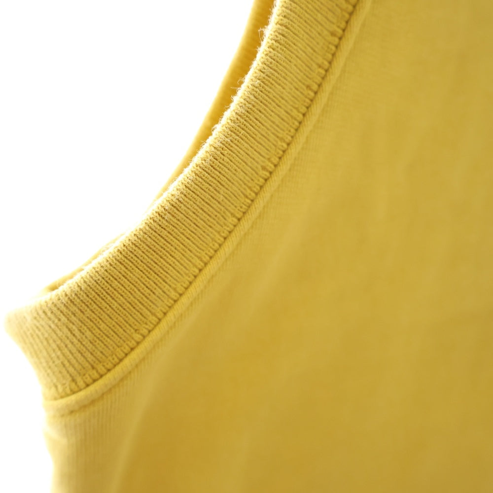 STUSSY(ステューシー) Fleece Vest ロゴ刺繍 ニットベスト 118483 イエロー