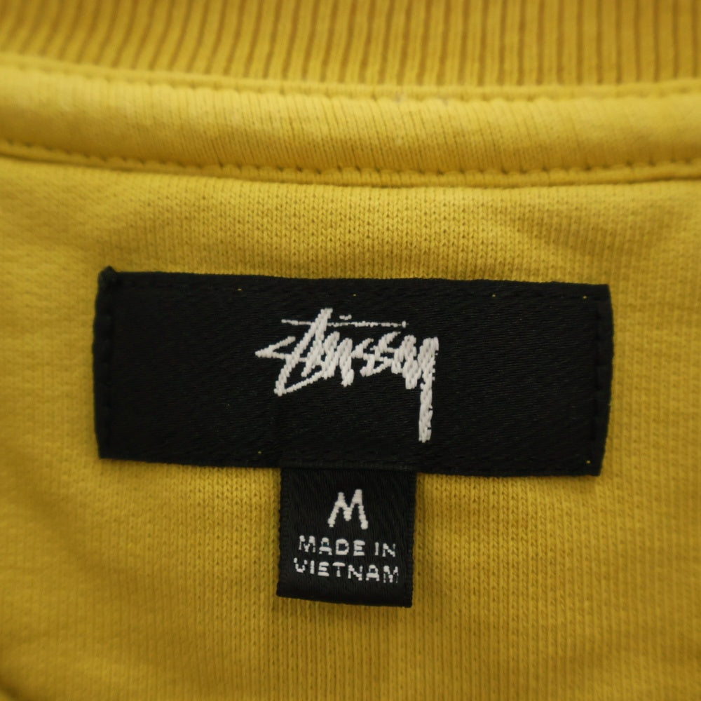 STUSSY(ステューシー) Fleece Vest ロゴ刺繍 ニットベスト 118483 イエロー