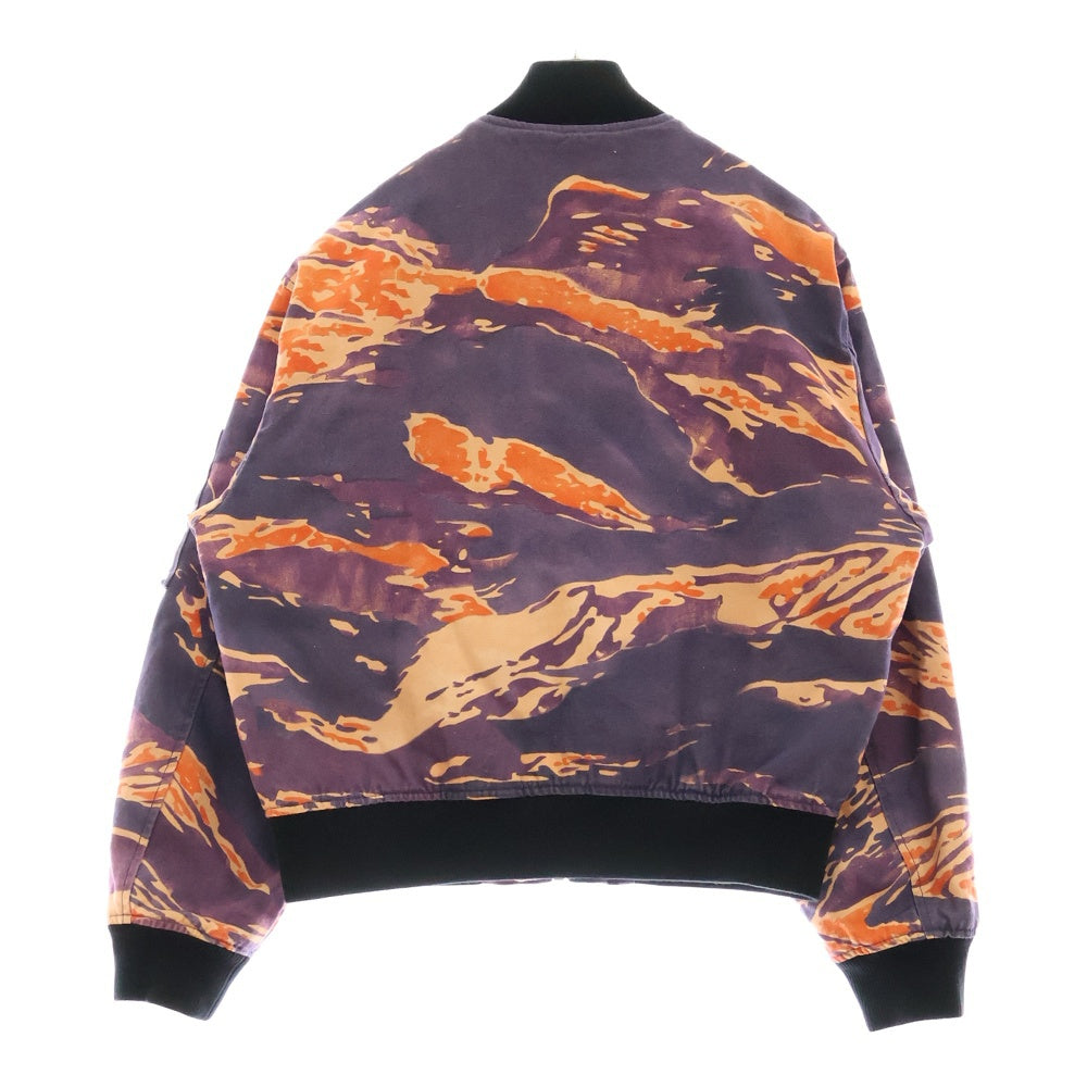 STUSSY(ステューシー) 22AW ×LUCIEN SMITH Tigris Canvas Bomber Jacket ルシアンスミス チグリス キャンバス ボンバージャケット アウター パープル 115666