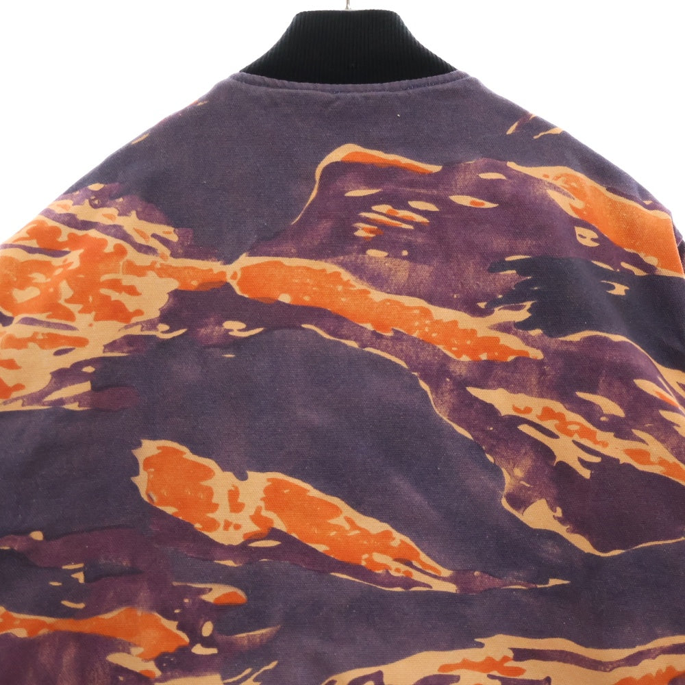 STUSSY(ステューシー) 22AW ×LUCIEN SMITH Tigris Canvas Bomber Jacket ルシアンスミス チグリス キャンバス ボンバージャケット アウター パープル 115666