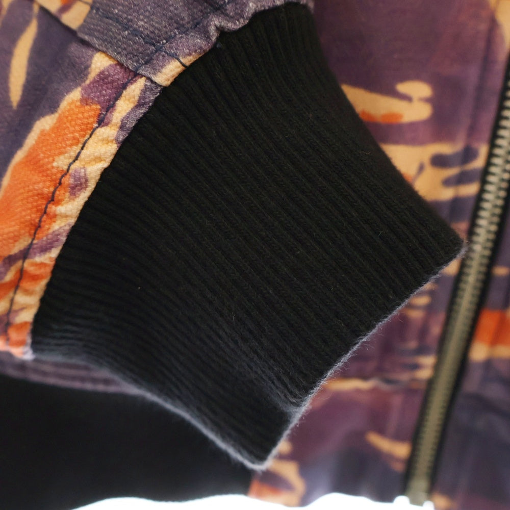 STUSSY(ステューシー) 22AW ×LUCIEN SMITH Tigris Canvas Bomber Jacket ルシアンスミス チグリス キャンバス ボンバージャケット アウター パープル 115666