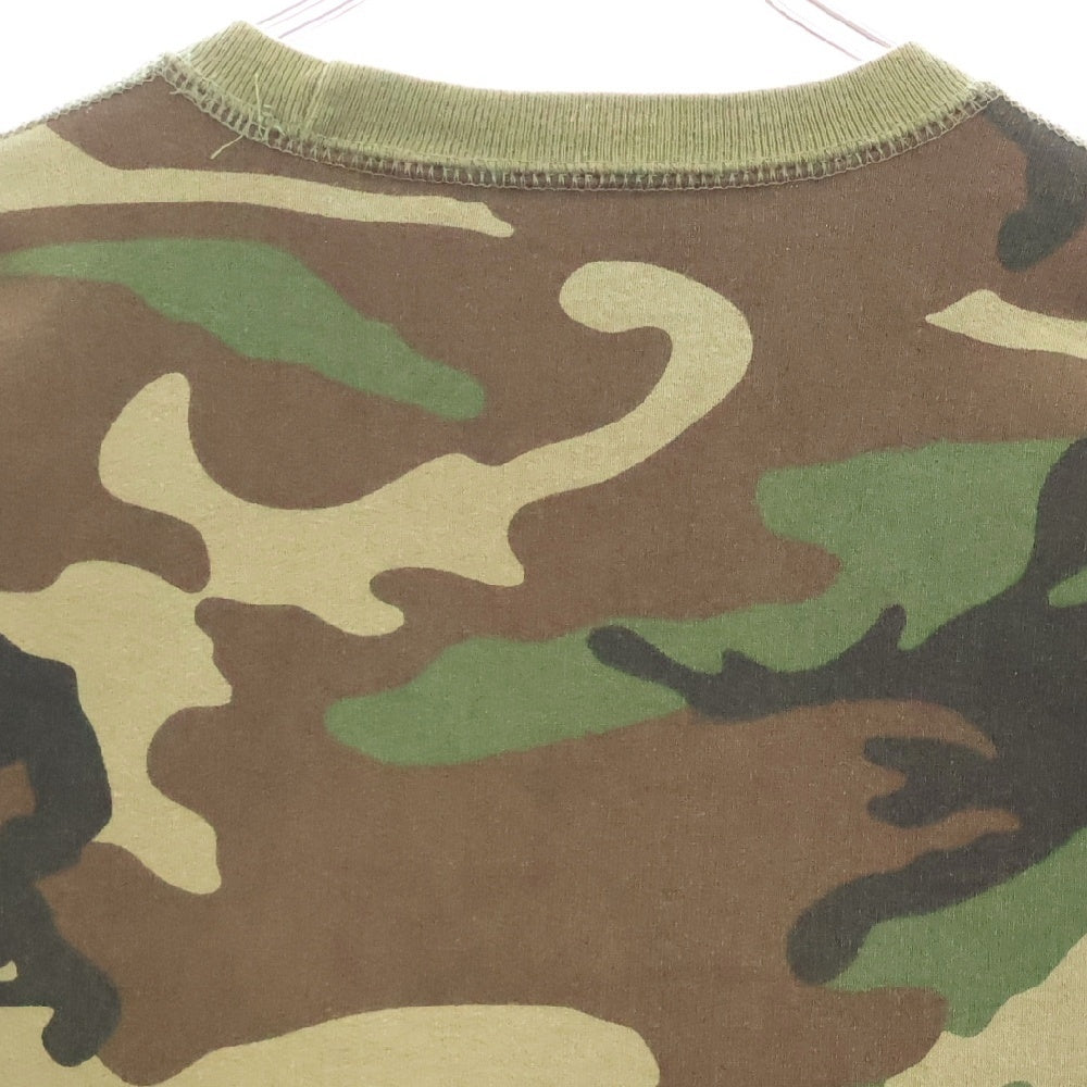 SUPREME(シュプリーム) 15AW Box Logo Crewneck ボックスロゴ カモ総柄 クルーネックスウェットトレーナー カーキ