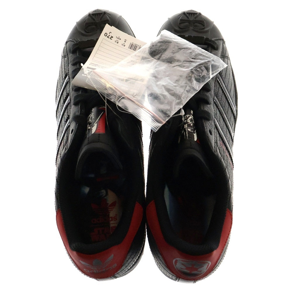 adidas(アディダス) ×STAR WARS SUPERSTAR DARTH VADER ×スターウォーズ スーパースター ローカットスニーカー ブラック FX9302 US9/27.0cm