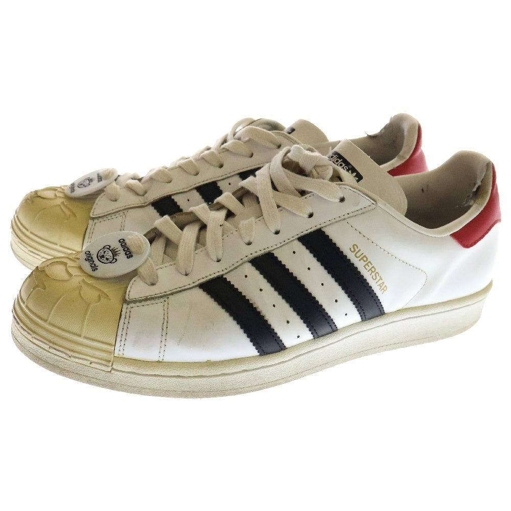adidas(アディダス) SUPERSTAR NIGO BEARFOOT スーパースター ニゴー ベアフット ローカットスニーカー S75552 ホワイト US9.5