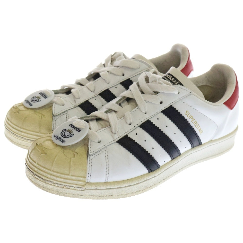 adidas(アディダス) SUPERSTAR NIGO BEARFOOT スーパースター ニゴー ベアフット ローカットスニーカー S75552 ホワイト US6/24cm