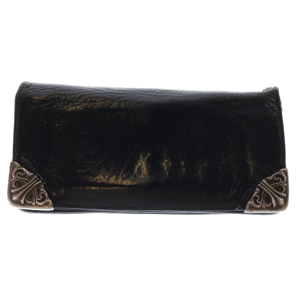 CHROME HEARTS(クロムハーツ) LNG SNGL FLD TIPS シングルフォールド レザーウォレット 財布 ブラック BCA380