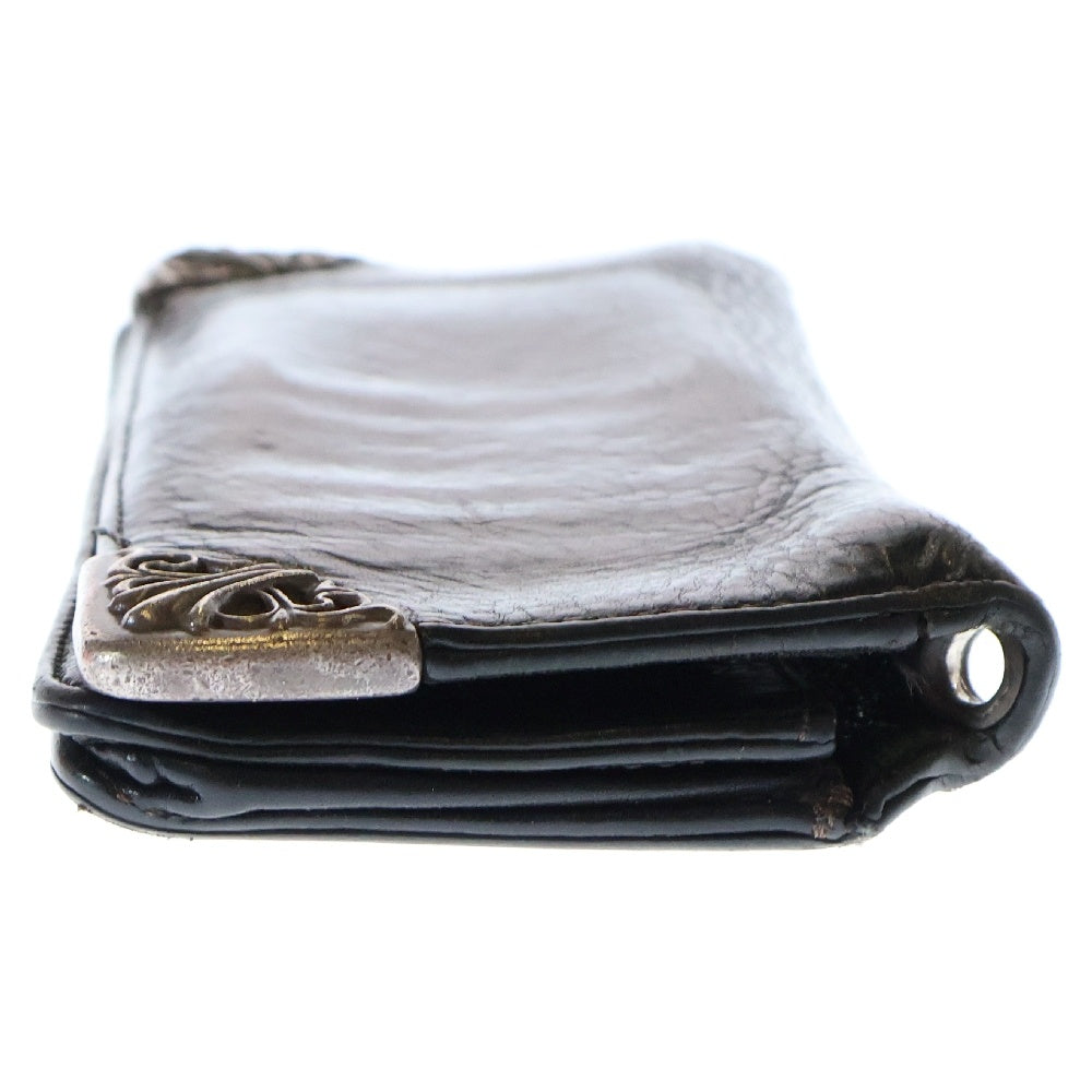 CHROME HEARTS(クロムハーツ) LNG SNGL FLD TIPS シングルフォールド レザーウォレット 財布 ブラック BCA380