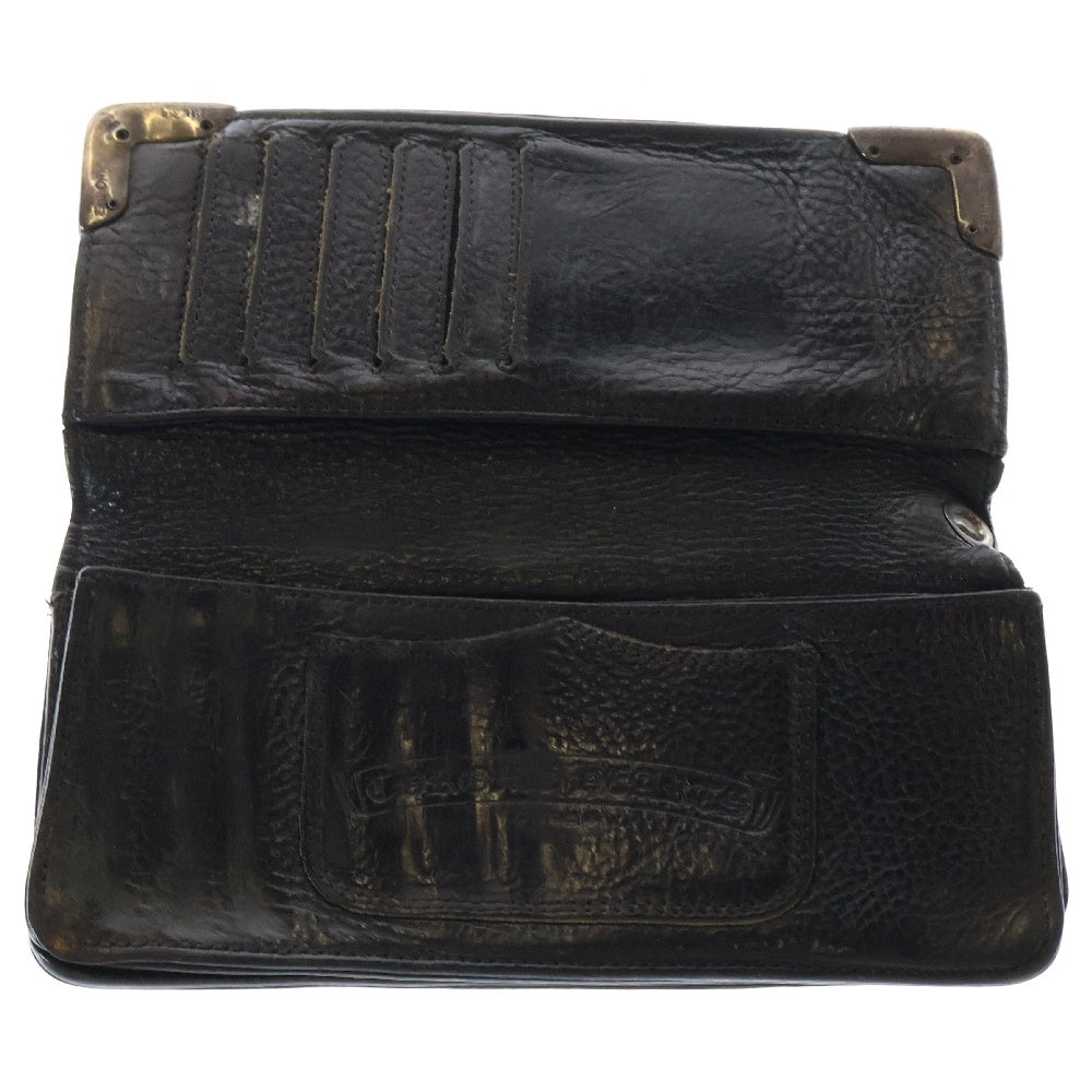 CHROME HEARTS(クロムハーツ) LNG SNGL FLD TIPS シングルフォールド レザーウォレット 財布 ブラック BCA380