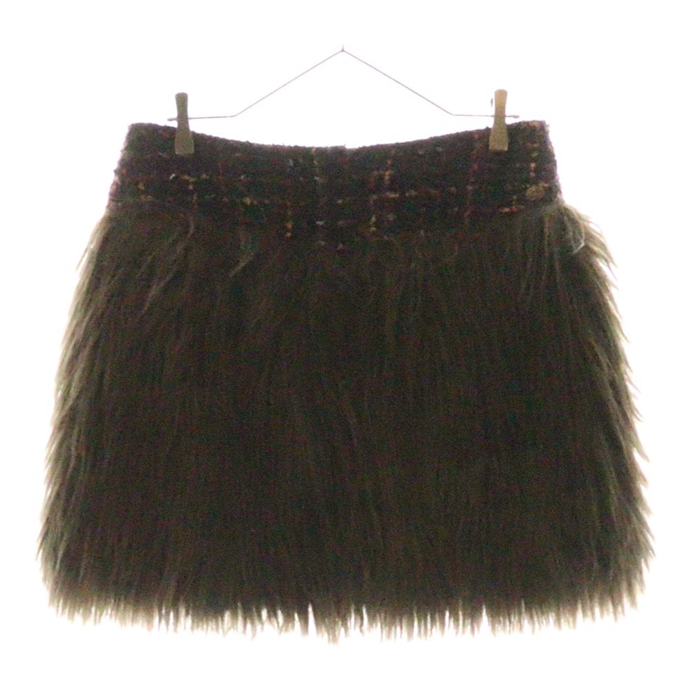 CHANEL(シャネル) 10A ルサージュ ファンタジー ファースカート カーキ レディース P39569W04585