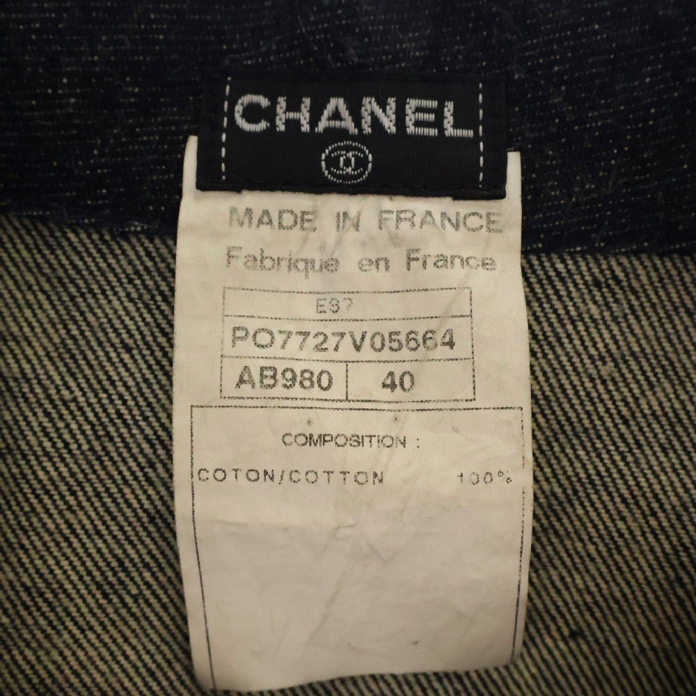 CHANEL(シャネル) ココマークボタン デニムベストジャケット レディース インディゴ PO7727V05664