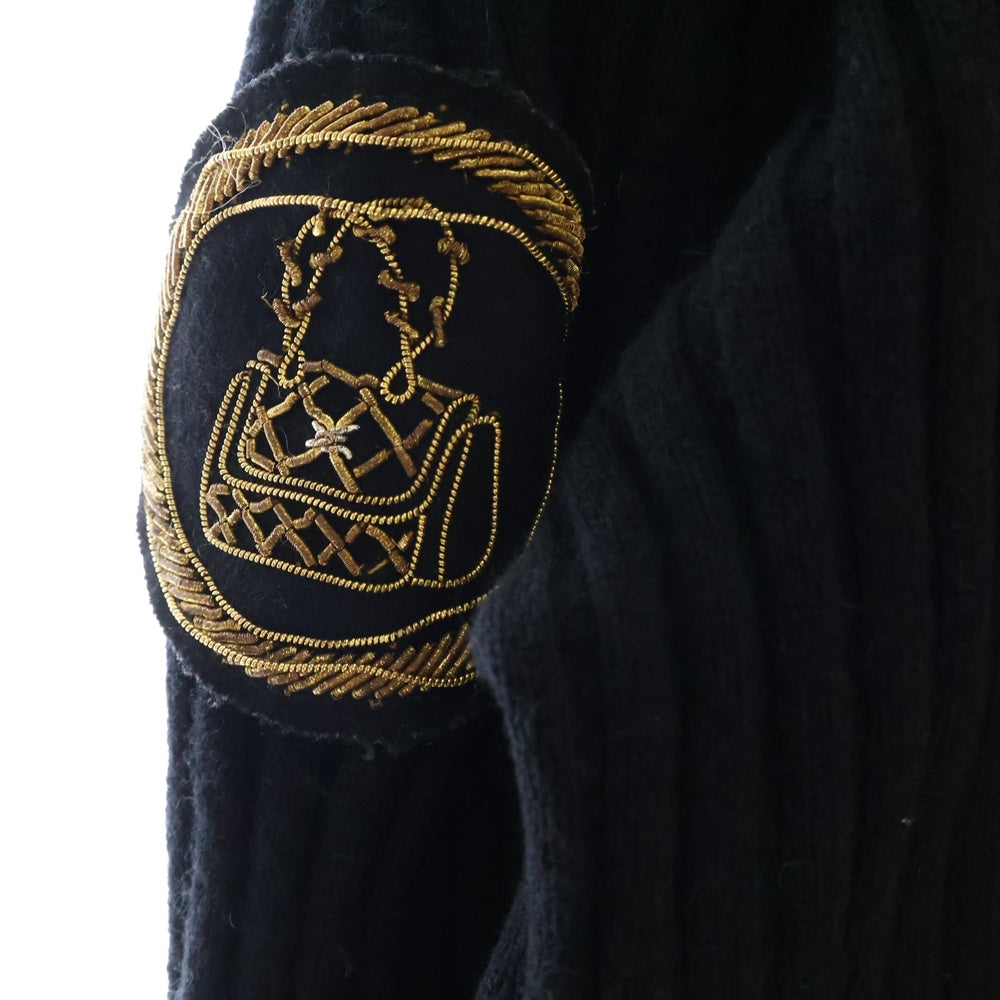 CHANEL(シャネル) 96A ショルダーパッチ タートルネック カシミヤニットセーター ブラック レディース P08783V00314