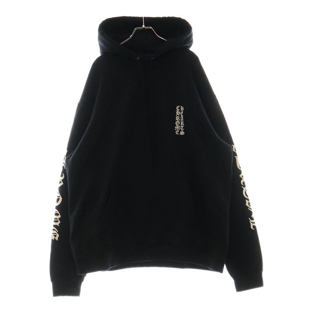 CHROME HEARTS(クロムハーツ) SWTSHRT PLVR アームロゴプリント プルオーバーパーカー ブラック