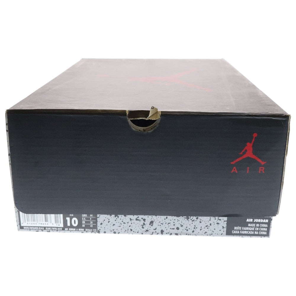 NIKE(ナイキ) 観賞用 2014年製 Air Jordan 6 Retro Infra Red エアジョーダン6 レトロ インフラレッド ハイカットスニーカー ホワイト/オレンジ 384664-123 US10/28cm