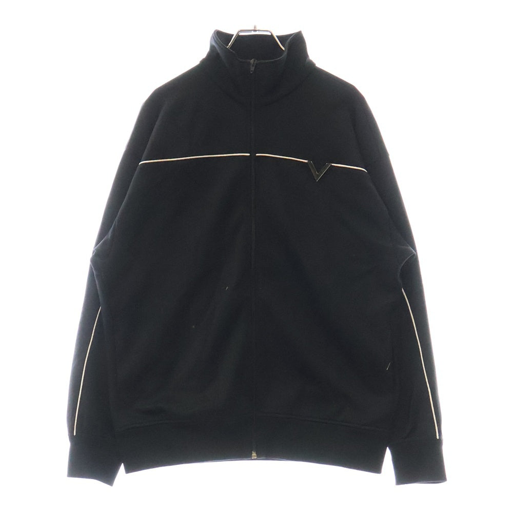 VALENTINO(ヴァレンチノ) ロゴメタル ジップアップブルゾン トラックジャケット ブラック 5V3MF27TA8M