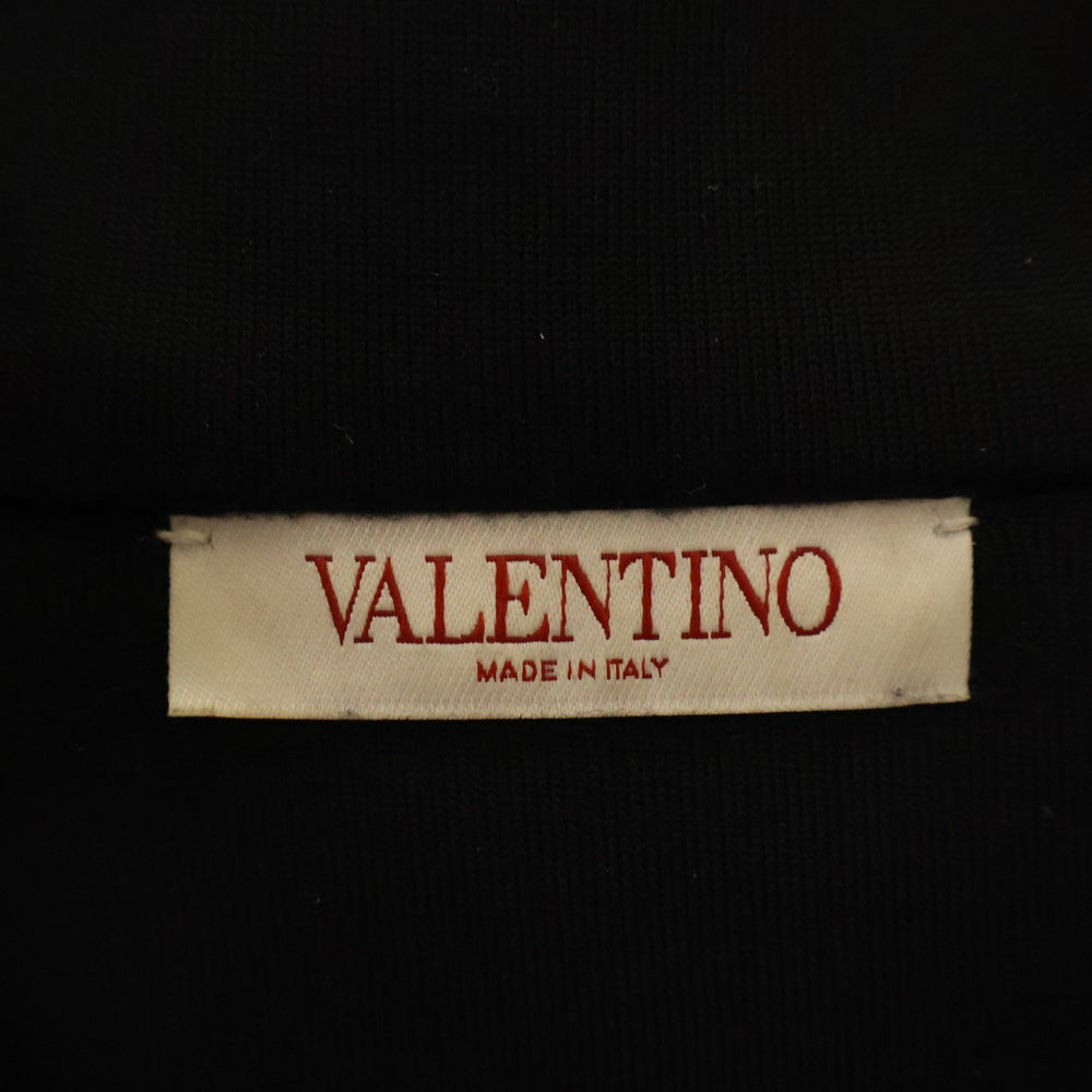 VALENTINO(ヴァレンチノ) ロゴメタル ジップアップブルゾン トラックジャケット ブラック 5V3MF27TA8M