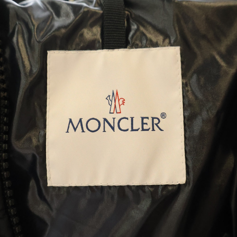 MONCLER(モンクレール) MONTCLA フーディロゴ刺繍 ジップアップ フーディ ダウンジャケット F20911856900 ブラック