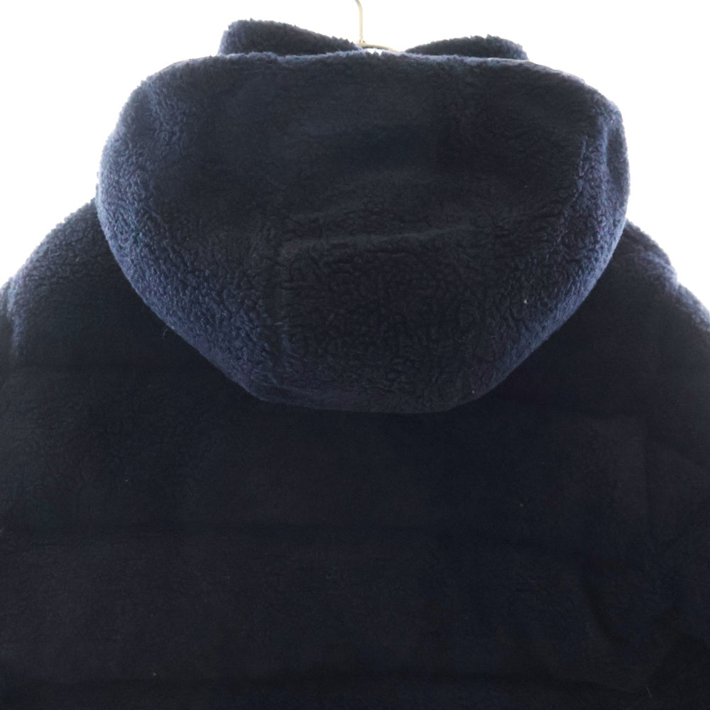 MONCLER GAMME ROUGE(モンクレールガムルージュ) 21AW Michon ジップアップ フーディ ボアダウンジャケット G20911A00089 ネイビー
