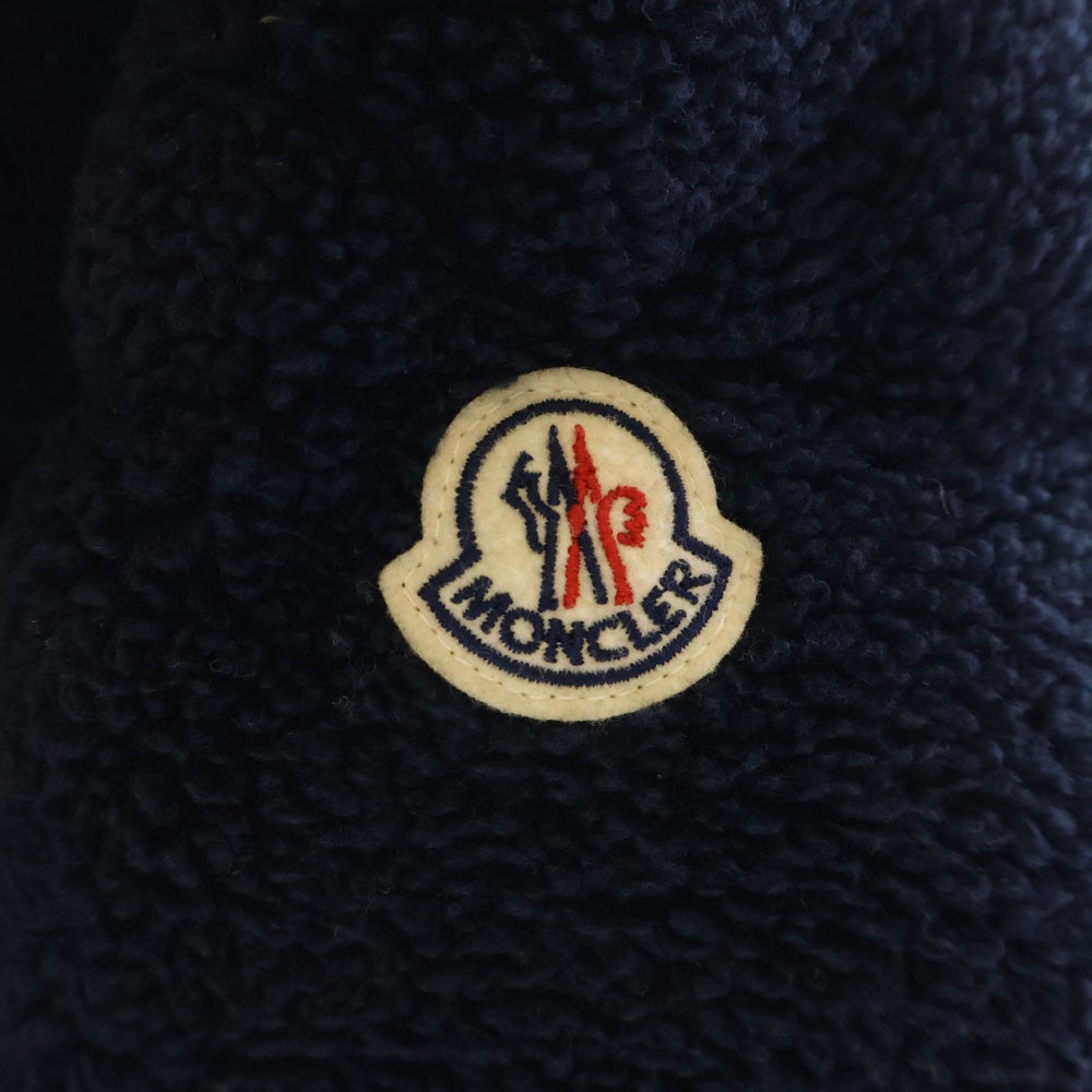 MONCLER GAMME ROUGE(モンクレールガムルージュ) 21AW Michon ジップアップ フーディ ボアダウンジャケット G20911A00089 ネイビー