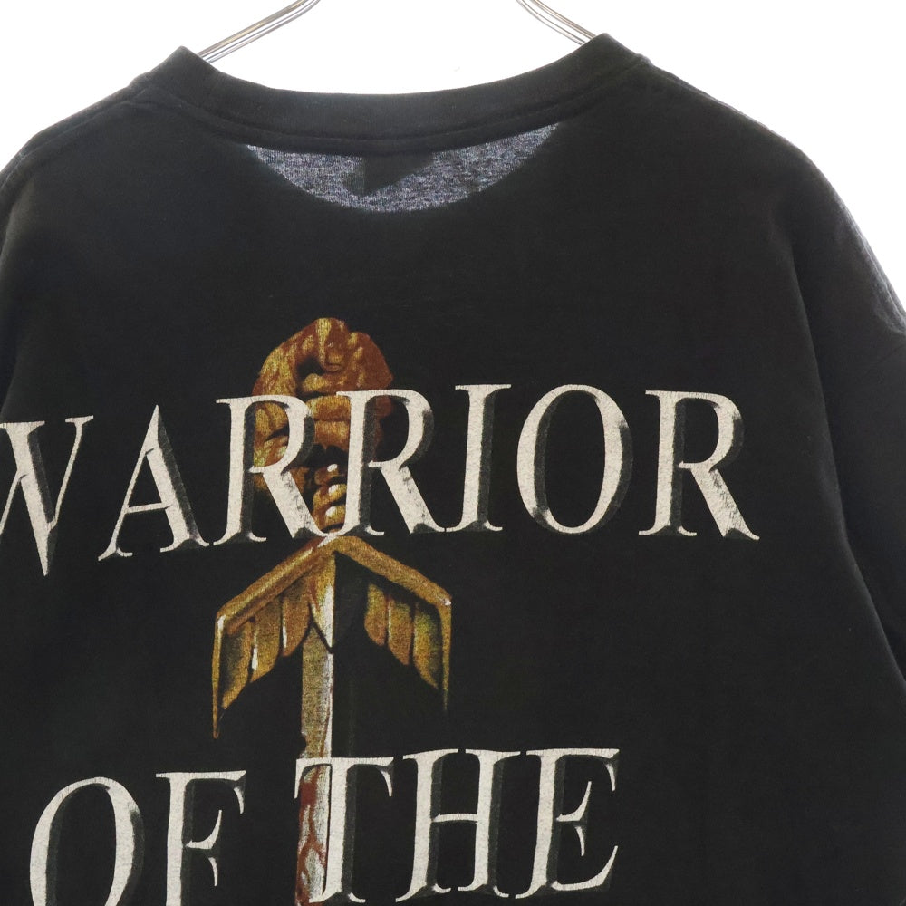VINTAGE(ヴィンテージ) 00s MANOWAR WARRIOR OF THE WORLD マノウォー 両面プリント Tシャツ 半袖カットソー ブラック