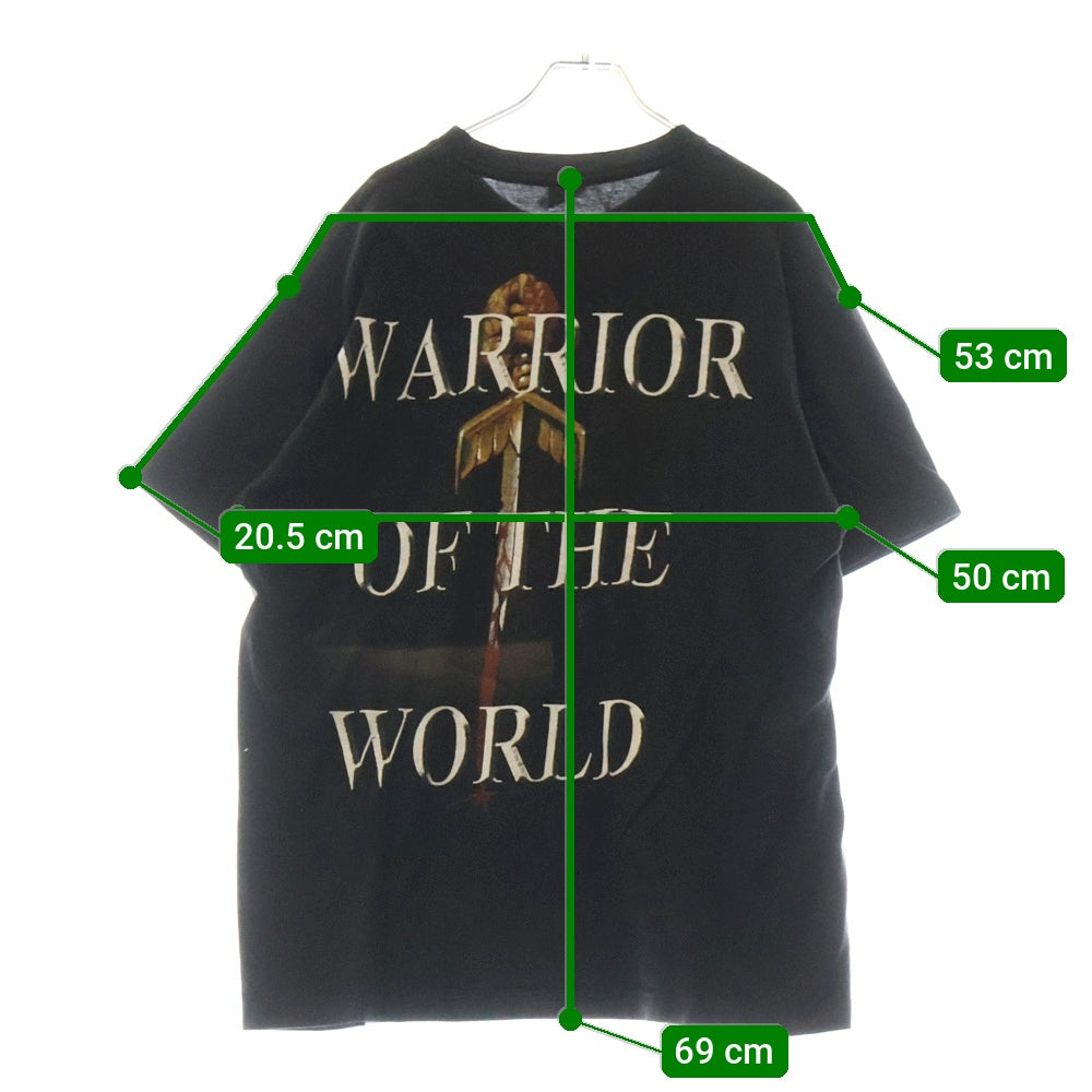 VINTAGE(ヴィンテージ) 00s MANOWAR WARRIOR OF THE WORLD マノウォー 両面プリント Tシャツ 半袖カットソー ブラック