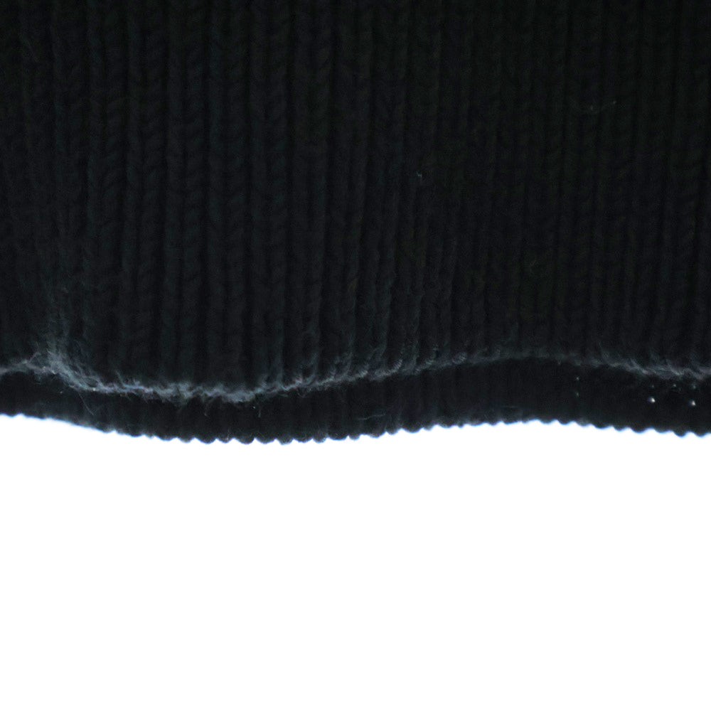 BALENCIAGA(バレンシアガ) METAL PATCHED HOODIE メタルパッチロゴ サーマルフーディプルオーバーパーカー 743802 T3269 ブラック