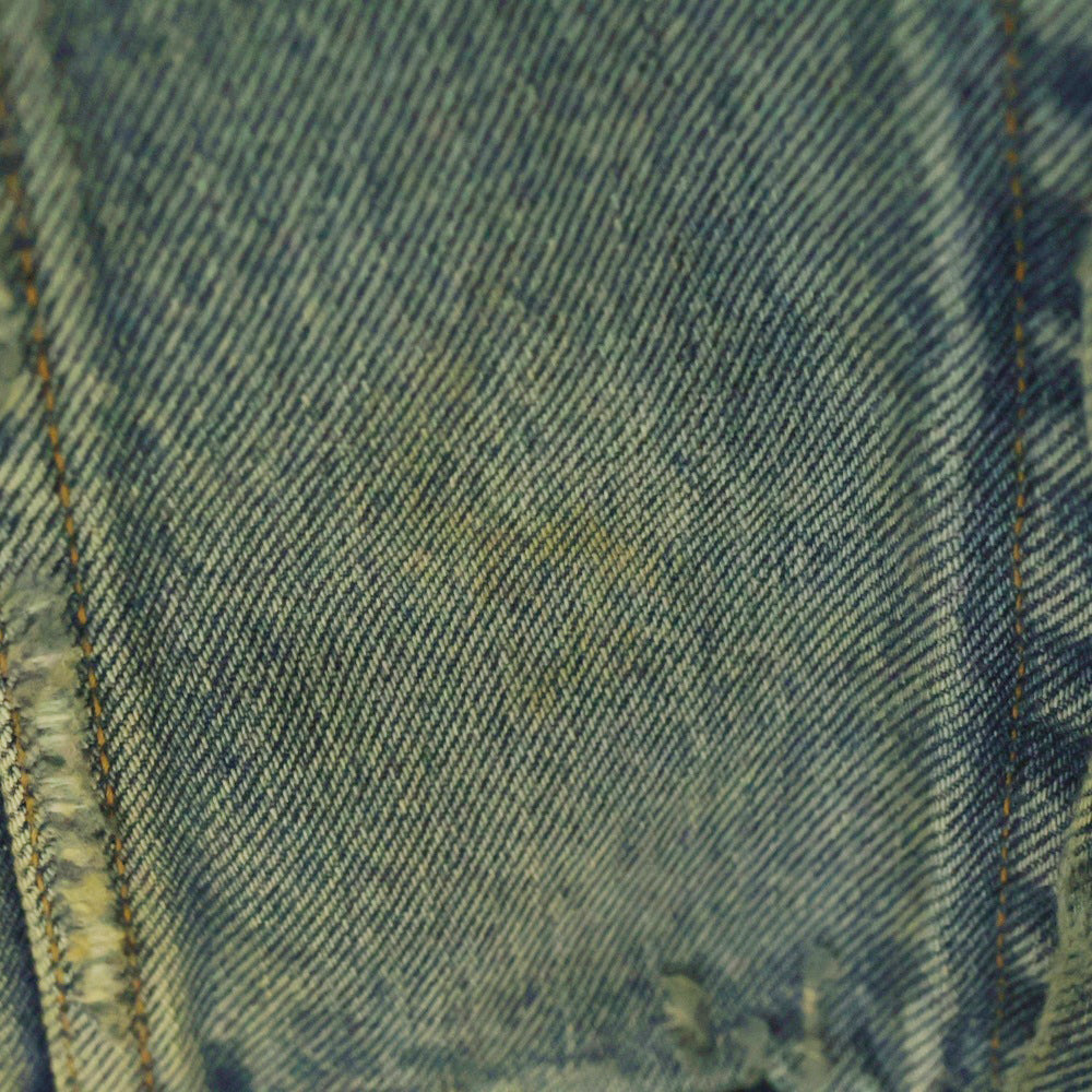BALENCIAGA(バレンシアガ) 23SS PATCHED DESTROYED JACKET IN ACID BLUE デストロイ デニムジャケット 727840 TNW01 インディゴ