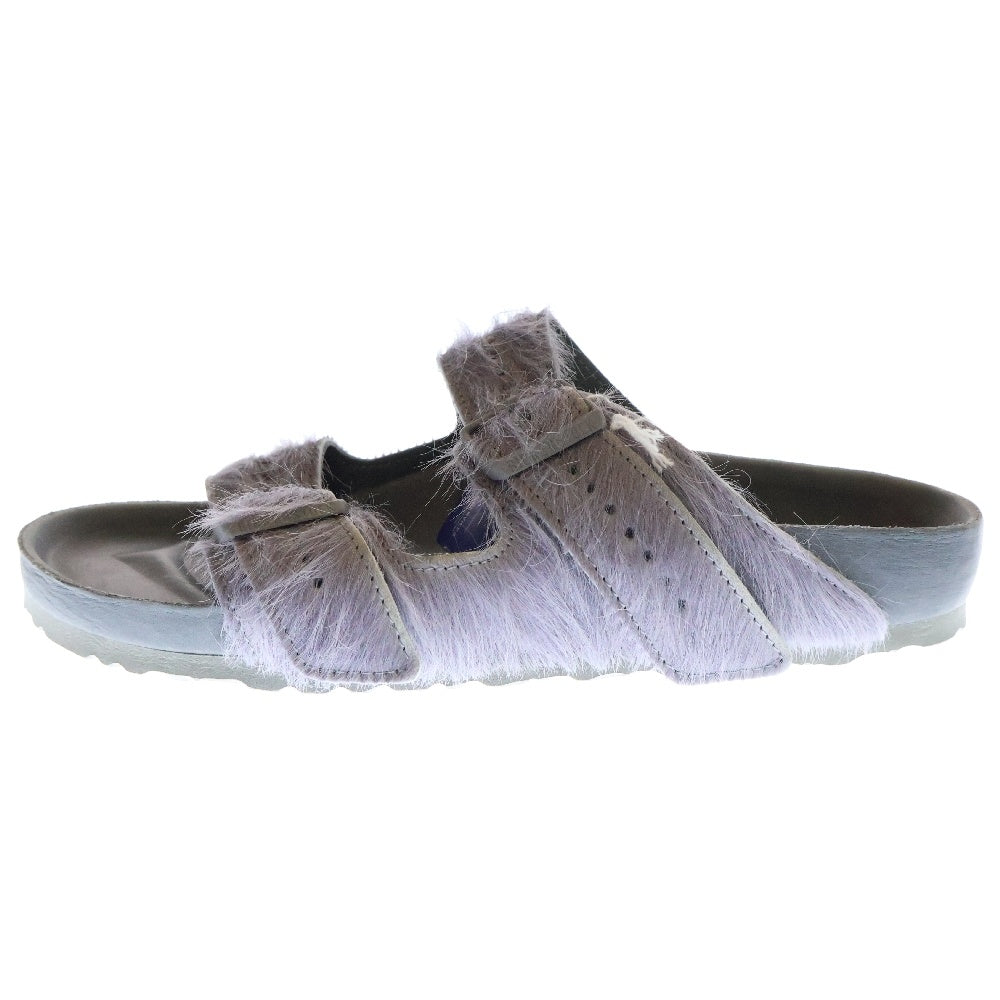 BIRKENSTOCK(ビルケンシュトック) ×RICK OWENS フェイクファー ベルトサンダル パープル