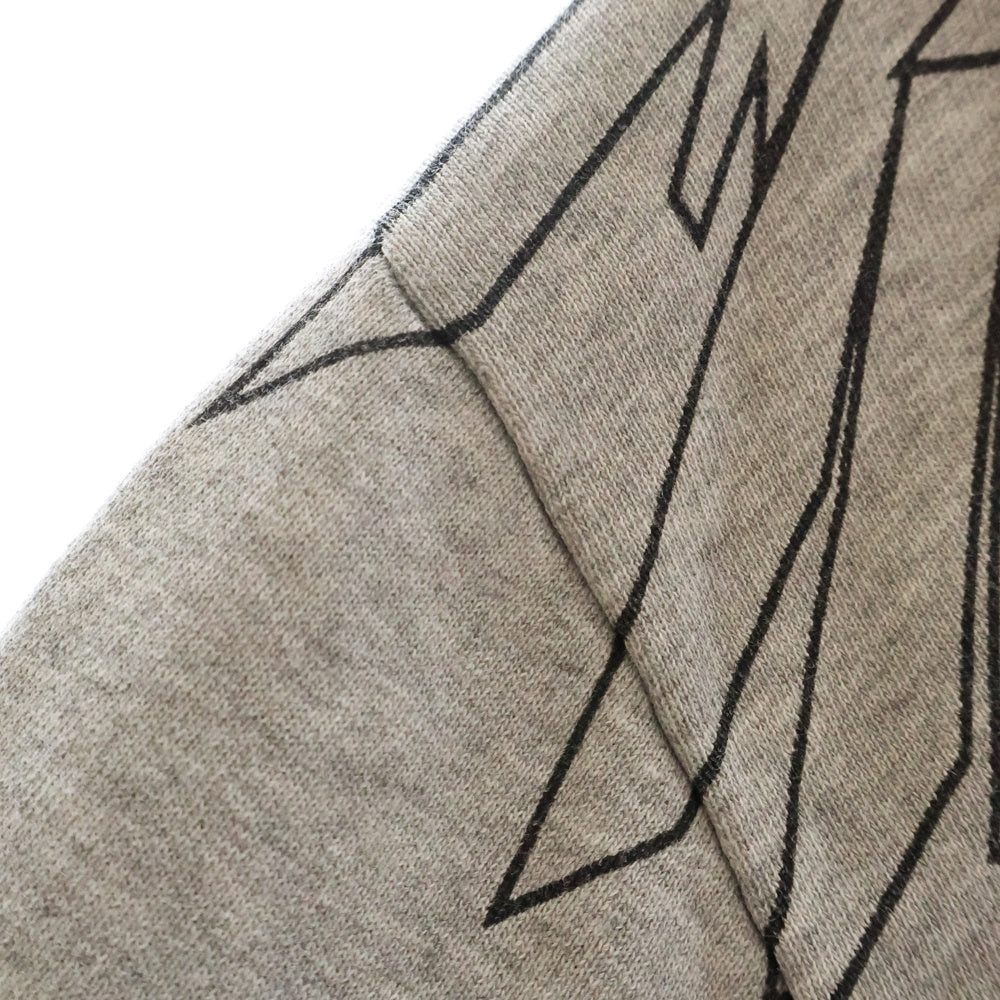 MARCELO BURLON(マルセロバーロン) ネックインディアンプリント クルーネックスウェットシャツ トレーナー グレー