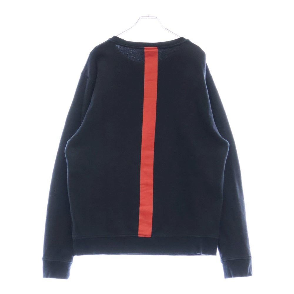 MARCELO BURLON(マルセロバーロン) フロントスカルプリント クルーネックスウェットシャツ トレーナー ブラック