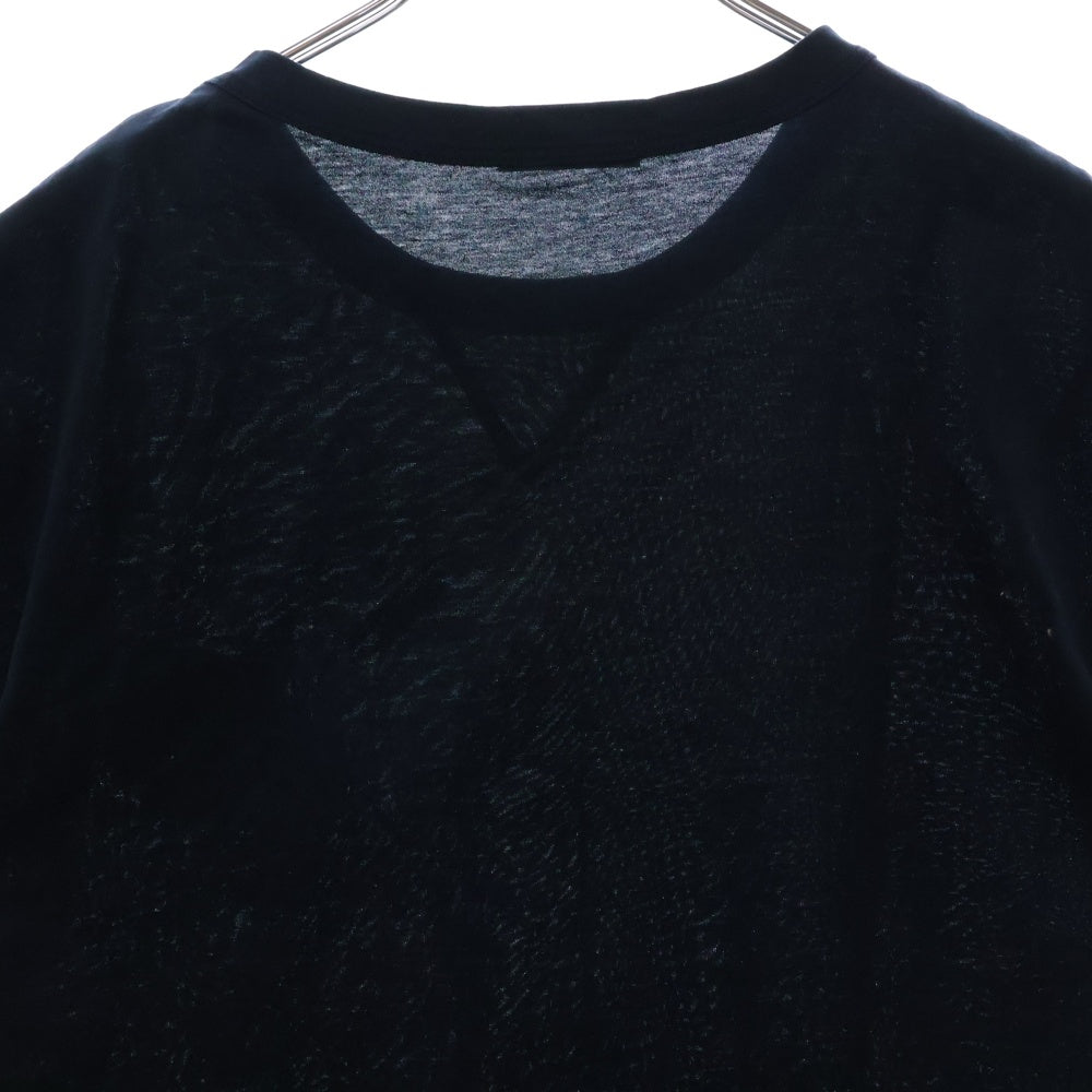 MONCLER(モンクレール) MAGLIA フロントロゴワッペン クルーネックス半袖Tシャツ ネイビー D20918032500