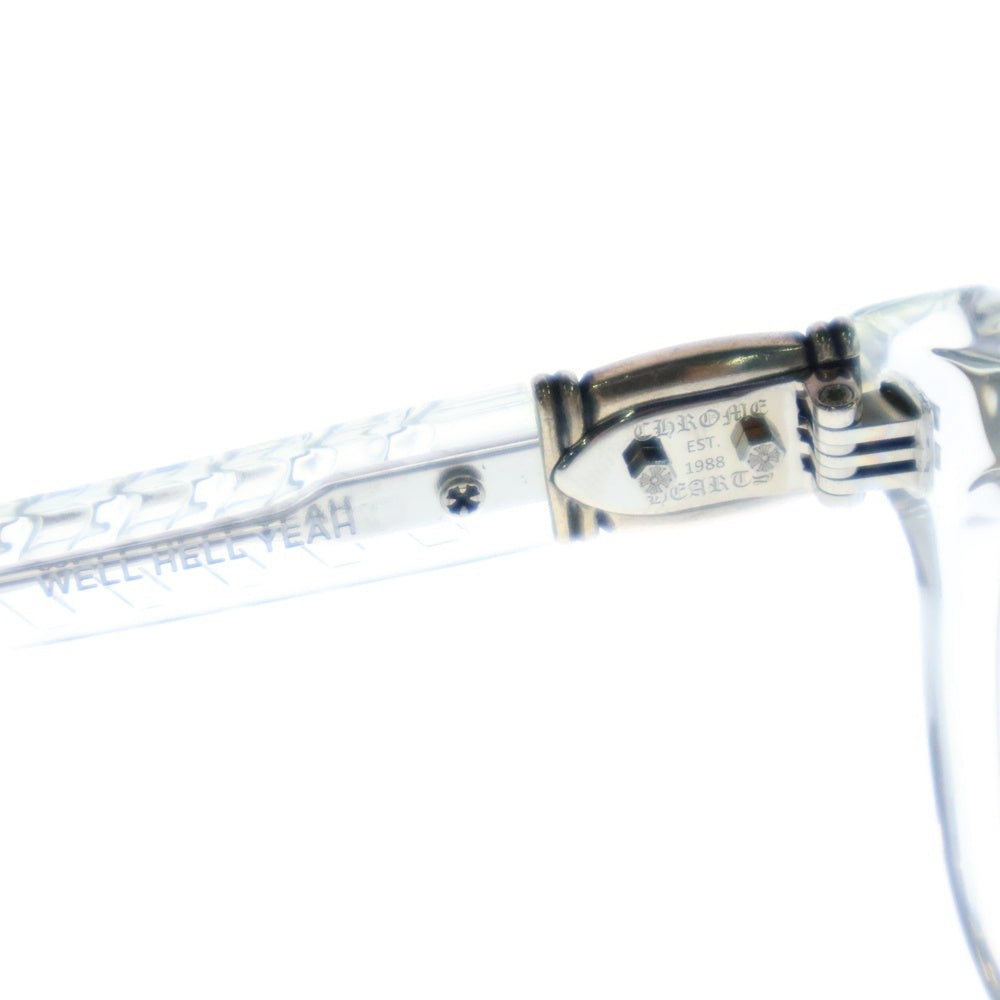 CHROME HEARTS(クロムハーツ) FOTI WELL HELL YEAH フォティ スカル サングラス 眼鏡 クリア