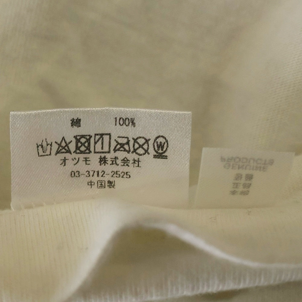 HUMAN MADE(ヒューマンメイド) ×Girls Don't Cry Tee ×ガールズドントクライ ロゴプリント 半袖クルーネック Tシャツカットソー ホワイト/イエロー