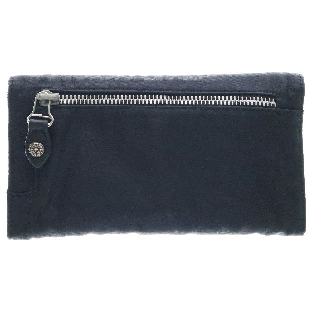 CHROME HEARTS(クロムハーツ) WAVE ウェーブ ホースシューボタン ナイロンウォレット 財布 ブラック